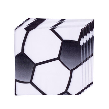 Комплект съдове за еднократна употреба за футболен рожден ден Футболни хартиени чинии Чаша Салфетки Сервизи за момчета Честит футбол Консумативи за рожден ден
