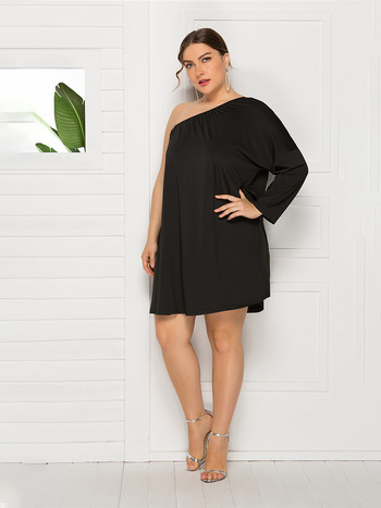 2022 Plus Size Γυναικεία Ρούχα για Φόρεμα με θήκη Casual Street Fashion Άνοιξη Καλοκαίρι Φορέματα με κοντό μανίκι με κλίση