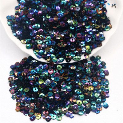 3mm 4mm 6mm fliteru kauss plakana apaļa PVC brīvi vizuļi Paillette šūšanas amatniecība kāzu dekorēšanai apģērba kleita DIY aksesuārs