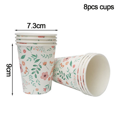 Baby Shower Meitene 1. dzimšanas dienas rotājumi Vienreizlietojamie trauki Lieldienu olas Trušu burkānu šķīvji Krūzes Priecīgu Lieldienu ballītes piederumi