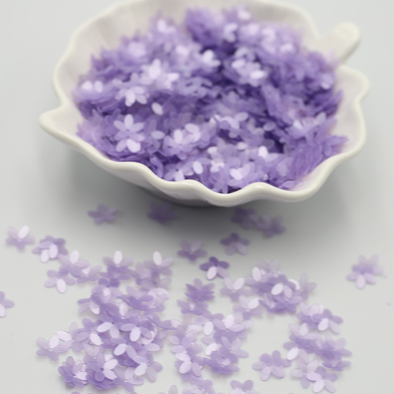 10 mm Flower Seuiqns Five Ziedu ziedlapiņas Paillettes 3D Matēta Krāsa PVC Manikīra vizulis amatniecības mākslas nagiem Pērlīšu izšuvumi 800Gb