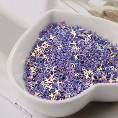 4 mm Glitter Star Nail Art Sequin Golden Colorful Flakies Paillettes Nail Art Sequins DIy Crafts Glitter Dekorācijas piederumi