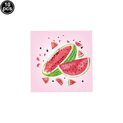 Arbūzu ballītes galda piederumi Vienreizējās lietošanas salvetes Papīra šķīvji Krūzes Vasaras meiteņu 1. dzimšanas dienas bērnu duša Arbūzu ballītes piederumi