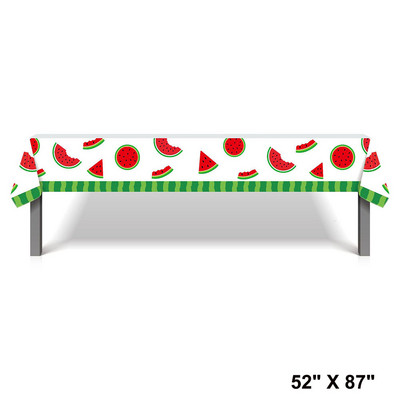 Arbūzu ballītes galda piederumi Vienreizējās lietošanas salvetes Papīra šķīvji Krūzes Vasaras meiteņu 1. dzimšanas dienas bērnu duša Arbūzu ballītes piederumi