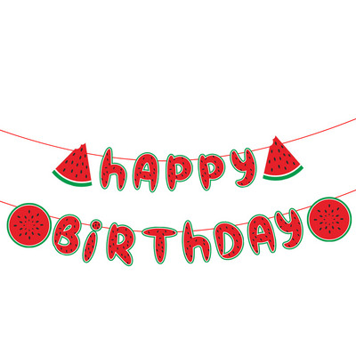 Arbūzu ballītes galda piederumi Vienreizējās lietošanas salvetes Papīra šķīvji Krūzes Vasaras meiteņu 1. dzimšanas dienas bērnu duša Arbūzu ballītes piederumi