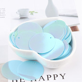 10g/csomag 30mmAB színes, lapos, kerek, laza flitterek Paillettes varrás esküvői kézműves, női ruházati kiegészítők