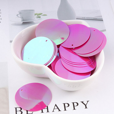 10g/csomag 30mmAB színes, lapos, kerek, laza flitterek Paillettes varrás esküvői kézműves, női ruházati kiegészítők