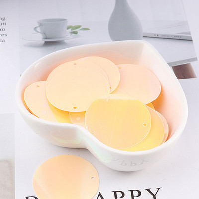 10g/csomag 30mmAB színes, lapos, kerek, laza flitterek Paillettes varrás esküvői kézműves, női ruházati kiegészítők