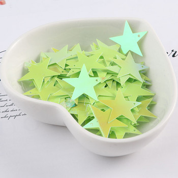 20g/Συσκευασία 20mm Moon Star Shapes Loose Sequins for Craft DIY Sequin Sequin Glitter Flake Flake Αξεσουάρ διακόσμησης γάμου