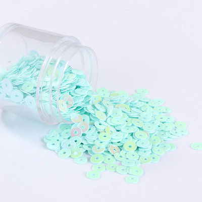 1000 gab./partija Vairākas krāsas DIY sequin 5 mm plakani fliteru paletes kāzu dekorēšanai, amatniecībai, sieviešu apģērbu šūšanas piederumi