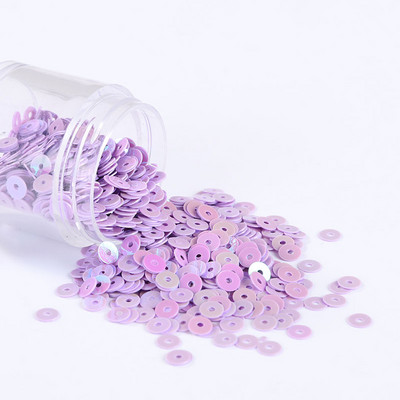 1000 gab./partija Vairākas krāsas DIY sequin 5 mm plakani fliteru paletes kāzu dekorēšanai, amatniecībai, sieviešu apģērbu šūšanas piederumi