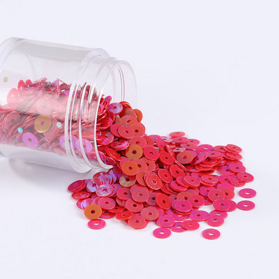 1000 gab./partija Vairākas krāsas DIY sequin 5 mm plakani fliteru paletes kāzu dekorēšanai, amatniecībai, sieviešu apģērbu šūšanas piederumi