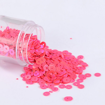 1000 gab./partija Vairākas krāsas DIY sequin 5 mm plakani fliteru paletes kāzu dekorēšanai, amatniecībai, sieviešu apģērbu šūšanas piederumi
