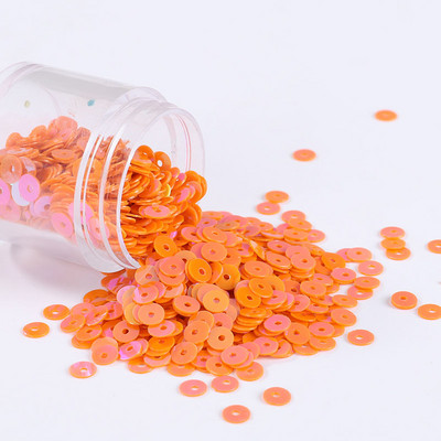 1000 gab./partija Vairākas krāsas DIY sequin 5 mm plakani fliteru paletes kāzu dekorēšanai, amatniecībai, sieviešu apģērbu šūšanas piederumi