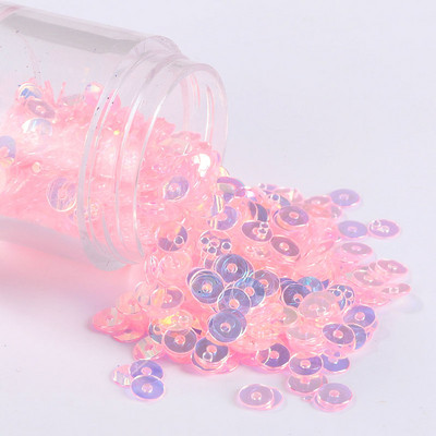 1000 gab./partija Vairākas krāsas DIY sequin 5 mm plakani fliteru paletes kāzu dekorēšanai, amatniecībai, sieviešu apģērbu šūšanas piederumi