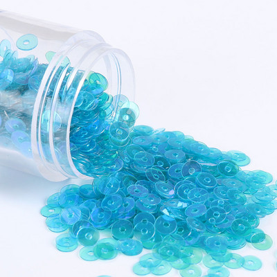 1000 gab./partija Vairākas krāsas DIY sequin 5 mm plakani fliteru paletes kāzu dekorēšanai, amatniecībai, sieviešu apģērbu šūšanas piederumi