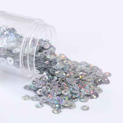 1000 gab./partija Vairākas krāsas DIY sequin 5 mm plakani fliteru paletes kāzu dekorēšanai, amatniecībai, sieviešu apģērbu šūšanas piederumi