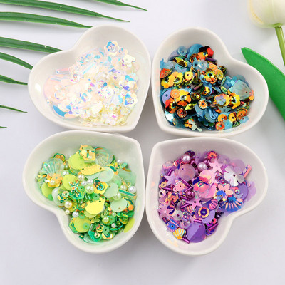 DIY Sequin For Craft Mix Star Flower Shell Shapes Leaf Shapes Pearls Glass Seed Beads DIY Apparel Sewing & Fabric