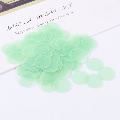 90 gab. matēti vizuļi, 20 mm plakani, apaļi fliteru paletes.