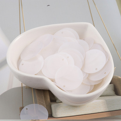 90 gab. matēti vizuļi, 20 mm plakani, apaļi fliteru paletes.