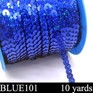 Jauni 10 jardi 6 mm PET apaļi plakani lāzera zeltīti pailletes vizuļi amatniecībai, šūšana uz auduma piederums, flitera apdare, albums, DIY