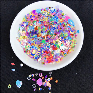 10 g/iepakojumā jauktas krāsas 3–7 mm jauktas zvaigznes sirds formas, vaļīgi fliteri, DIY nagu amatniecība, gļotu izgatavošana, kāzu dekorēšanas konfeti
