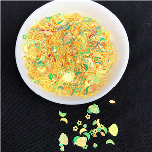 10 g/iepakojumā jauktas krāsas 3–7 mm jauktas zvaigznes sirds formas, vaļīgi fliteri, DIY nagu amatniecība, gļotu izgatavošana, kāzu dekorēšanas konfeti