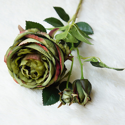 Luksusa Lielo rožu zars Samts Simulācija Mākslīgie ziedi Valentīna dāvana kāzu ziedi Mājas dekorēšana rozes flores