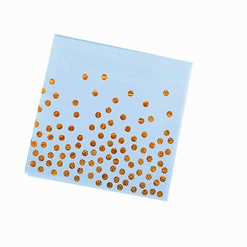 20 τμχ/σετ Χαρτοπετσέτες Creative Rose Gold Dot Χαρτοπετσέτες μιας χρήσης για πάρτι γενεθλίων Είδη διακόσμησης γάμου