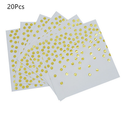 20gab/komplekts Creative Rose Gold Dot salvetes Vienreizējās lietošanas papīra dvieļu papīra salvetes dzimšanas dienas svinību piederumiem kāzu dekorācijas