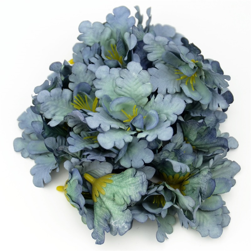 10gab 5cm mini zīda gradienta orhidejas mākslīgo ziedu galviņa kāzu dekorēšanai DIY vainagu aksesuāri Amatniecība viltus ziedi