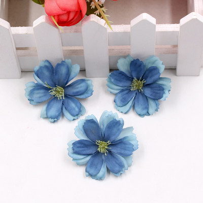 Jauns 10 gab. 4,5 cm mākslīgā zīda plūmju ziedu galviņa kāzu mājas dekorēšana DIY ziedu sienu dekorēšana albuma amatniecības zieds