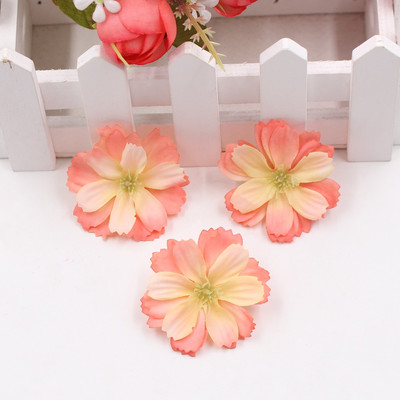 Jauns 10 gab. 4,5 cm mākslīgā zīda plūmju ziedu galviņa kāzu mājas dekorēšana DIY ziedu sienu dekorēšana albuma amatniecības zieds