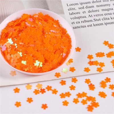 5 mm īpaši plāns Sakura Flower Sequin Pink Cherry Blossoms DIY Sequins PET Glitter Nails Art manikīram/kāzu konfeti 10g