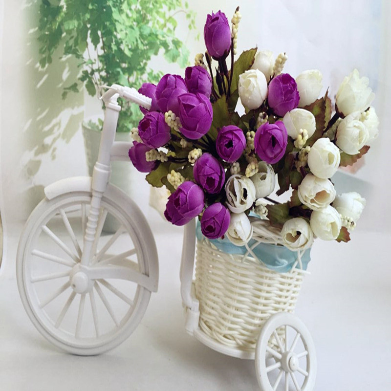 Rudens 15 galviņas/pušķis, mazi pumpuraiņi, rozes, seglapas, mākslīgie ziedi, zīda roze, kāzu mājas Ziemassvētku dekors, ziedi, roze, dāvana