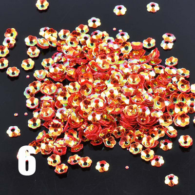 23g (3000gab.) 14 krāsu mini jaukts ziedu fliteris amatniecībai un šūšanai paillete Scrapbooking lentejuelas 4mm CP0818