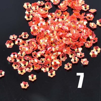 23g (3000gab.) 14 krāsu mini jaukts ziedu fliteris amatniecībai un šūšanai paillete Scrapbooking lentejuelas 4mm CP0818