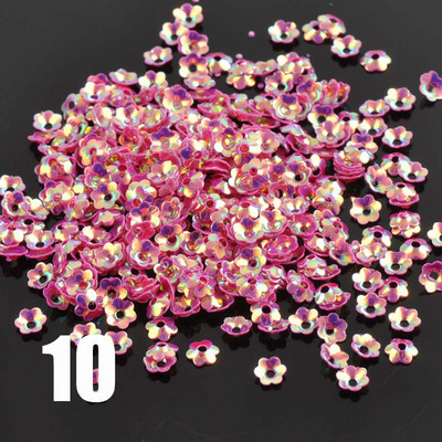 23g (3000gab.) 14 krāsu mini jaukts ziedu fliteris amatniecībai un šūšanai paillete Scrapbooking lentejuelas 4mm CP0818