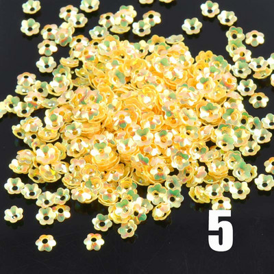 23g (3000gab.) 14 krāsu mini jaukts ziedu fliteris amatniecībai un šūšanai paillete Scrapbooking lentejuelas 4mm CP0818