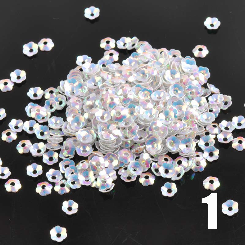 23g (3000gab.) 14 krāsu mini jaukts ziedu fliteris amatniecībai un šūšanai paillete Scrapbooking lentejuelas 4mm CP0818