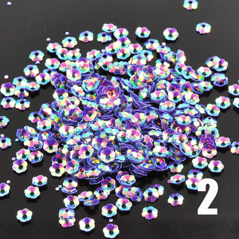 23g (3000gab.) 14 krāsu mini jaukts ziedu fliteris amatniecībai un šūšanai paillete Scrapbooking lentejuelas 4mm CP0818