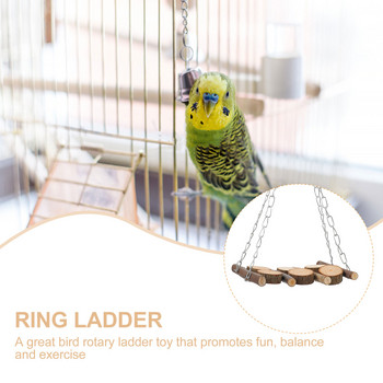 Bird Swing Διακοσμητικό παιχνίδι Βάση εκπαίδευσης για κατοικίδια Parrot Parrots Rack Ladder Climbing Hanging