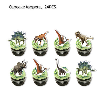 Multikad dinosauruste sünnipäevakaunistused Beebi dušš Ühekordsed taldrikud Tassid Salvrätikud Lauakate Dino sünnipäevapeotarbed