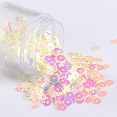 Jaunas krāsas! 4 mm sequin Augstas kvalitātes PVC plakana, apaļa, vaļīga flitera paletes amatniecības rūpnīcām tiešā pārdošana 160 krāsas noliktavā