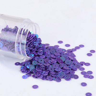 Jaunas krāsas! 4 mm sequin Augstas kvalitātes PVC plakana, apaļa, vaļīga flitera paletes amatniecības rūpnīcām tiešā pārdošana 160 krāsas noliktavā