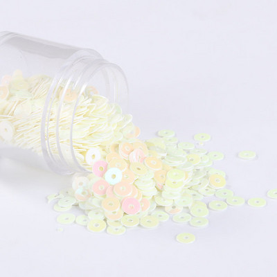 Jaunas krāsas! 4 mm sequin Augstas kvalitātes PVC plakana, apaļa, vaļīga flitera paletes amatniecības rūpnīcām tiešā pārdošana 160 krāsas noliktavā