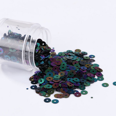 Jaunas krāsas! 4 mm sequin Augstas kvalitātes PVC plakana, apaļa, vaļīga flitera paletes amatniecības rūpnīcām tiešā pārdošana 160 krāsas noliktavā