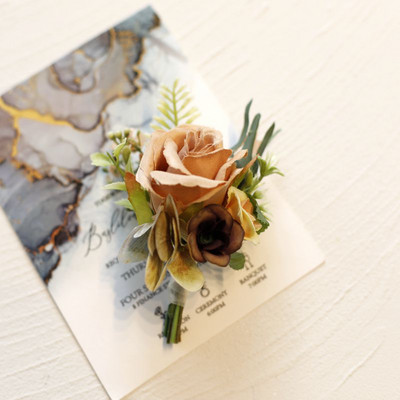 Boutonniere Ziedi Korsāža Piespraude Boutonniere Pogcaurums Vīriešu Kāzu Rokassprādze Līgavas māsa Kāzu Pogcaurums Lieciniece Korsāža
