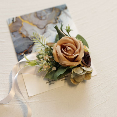 Boutonniere Ziedi Korsāža Piespraude Boutonniere Pogcaurums Vīriešu Kāzu Rokassprādze Līgavas māsa Kāzu Pogcaurums Lieciniece Korsāža