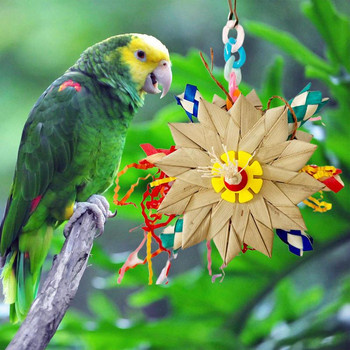 Bird Searching Toy Paparot Rotating Nibble Cage Toy Metal Hook Design Εργαλείο πουλιών για Budgies Lovebirds Cockatiels Parakeets